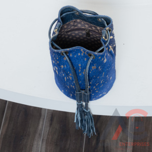 กระเป๋าทรงถังหนังแท้โลหะทำมือสำหรับผู้หญิงกระเป๋าโบโฮหนังวัวแบบตะวันตกที่กำหนดเองกระเป๋าสตางค์แบบตะวันตก - Product Image 6