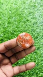 พลอยแจสเปอร์สีแดงธรรมชาติอัญมณีทรงหลวมขัดเงาเจียระไนคริสตัลเจียระไนทุกขนาดสำหรับทำเครื่องประดับจี้อัญมณี - Product Image 5