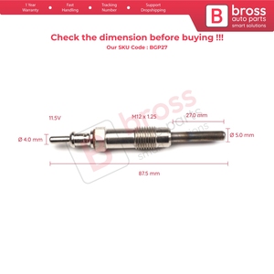 BGP27 1 Piece <b>Heater</b> Glow <b>Plugs</b> GX86 0011592601 GN961 for Sprinter Vario 2.9 D - Product Image 5