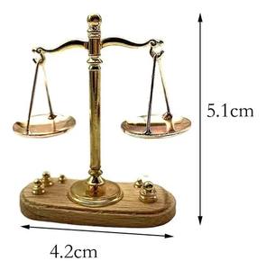 Báscula de latón con base de madera, balanza náutica antigua, báscula de pesaje en gramos, la más antigua - Product Image 5