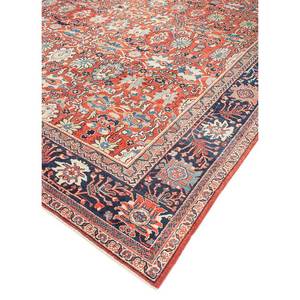 Alfombra Grande de Lana Anudada a Mano Aalam, Diseño Abstracto con Medallón Rojo Naranja, Rectangular, para el Hogar, Modelo Paem-334, para Entrada, Pasillo, Sala de Estar - Product Image 2