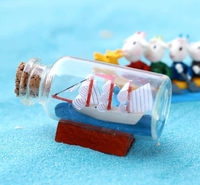 Accessoires pour la maison créatifs Drift Bottle Wishing Gift Handmade Mini Fish tank Landscape Small Decoration