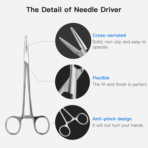 MEDIVA ESSENCE Stainless Steel Olsen HEGAR Needle Holder 5 1/2 INCHES <b>Model</b> ME-TCNH-11 CE Certified Hospital Use Made Pakistan - Product Image 4