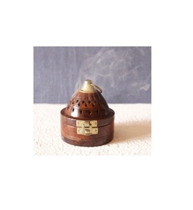 Classic Wooden Bakhoor <b>Burner</b> Ideal For Traditional Home Fragrance Practices And Creating Soothing Daily Ambience - Product Image 2