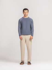 Sudadera Personalizada para Hombre, Invierno 2025, Manga Larga, Cierre de Cremallera de un Cuarto, Felpa, Estampado, Acabado Lavado a la Piedra, Tejido de Poliéster/Algodón - Product Image 4