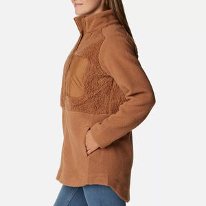 Chaqueta de lana larga de Sherpa de lujo para mujer Logotipo personalizado Ropa de invierno para exteriores Chaquetas de Sherpa para mujer - Product Image 4