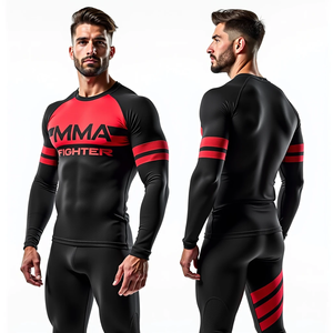 Personalizado personalizado Bjj Rash Guards Fabricante Sublimado MMA Rash Guards Material duradero Perfecto para Grappling y Gym - Product Image 2