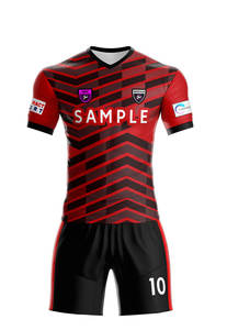 Uniformes de Fútbol Transpirables de Secado Rápido para Adultos, 100% Poliéster, Diseño de Malla Sublimada Personalizada con Impresión de Logotipo para Fútbol - Product Image 2