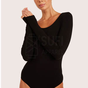 Body de Mujer Ajustado de Algodón y Spandex Elástico, Suave y Cómodo para Uso Diario, Ideal para Invierno y Primavera - Product Image 6