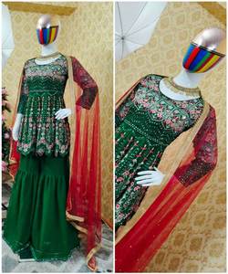 Estilo indio pakistaní Salwar kameez listo para damas traje de algodón cosido vestidos de mujer elegantes - Product Image 3