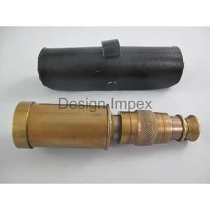 กล้องโทรทรรศน์ทองเหลืองโบราณสไตล์วินเทจปรับแต่งของขวัญทะเลกล้องโทรทรรศน์หรูหราของตกแต่งบ้านของที่ระลึก - Product Image 4