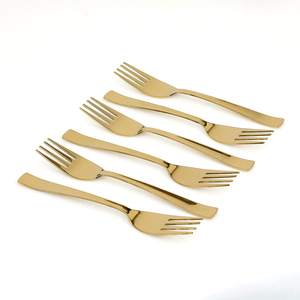 Ensemble de cuillères en acier inoxydable doré de qualité supérieure, couverts plaqués or de luxe pour dîner, dessert et cadeaux - Product Image 4