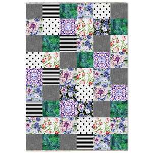 Netline Home Moonlit Linework Mid <b>Grey</b> Geometric Washable <b>Rug</b> - Product Image 2