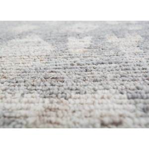 Alfombra Afgana de Lana Anudada a Mano en Gris y Negro, Modelo Re-1293, para Sala de Estar, Rectangular, con Patrón Abstracto, Hecha a Mano - Product Image 3