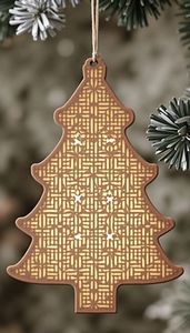 Gran pieza colgante de Navidad de madera para decoración de porche al aire libre con copos de nieve y texto de felicitación de vacaciones - Product Image 6