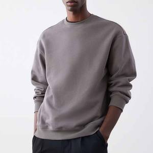 เสื้อสเวตเตอร์แบบสวมหัวผ้าฝ้ายเทอร์รี่สำหรับผู้ชายเสื้อสเวตเตอร์แบบสวมศีรษะลายโอเวอร์ไซส์สำหรับฤดูหนาวกำหนดเองได้100% - Product Image 2