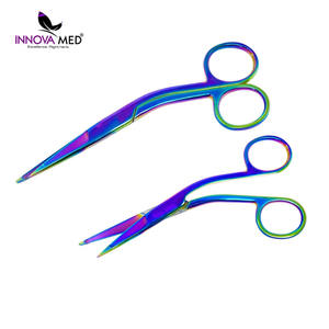 Tijeras para vendajes con revestimiento de plasma de titanio multicolor arcoíris, tijeras para vendajes de acero inoxidable, sostenibles de INNOVAMED - Product Image 4