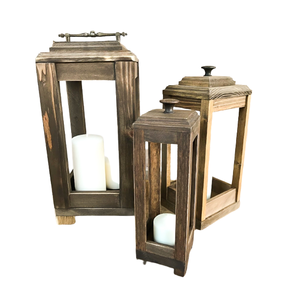 Linterna de madera de diseño atractivo nueva fantasía clásica hecha a mano al por mayor hogar jardín decorativo elegante linterna de Metal - Product Image 3