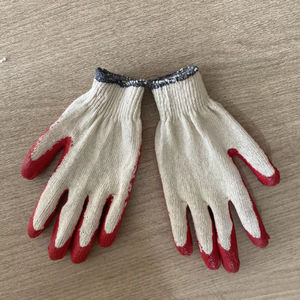 Gants en latex enduits de caoutchouc vietnamien Gants de travail de sécurité antidérapants anti-coupures Semi-revêtement Coton réutilisable Protection Jardin - Product Image 1