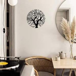 Plaque de porte en métal écologique Adiba Home Decor, panneaux en braille, design traditionnel, art déco, décoration murale, décoration intérieure, salon - Product Image 3