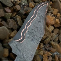 Hand geschmiedete benutzer definierte handgemachte Damaskus Stahl Chef Küchenmesser Set Full Tang Blank Blade