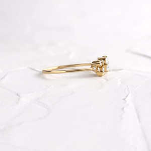 Anillo de Compromiso de Plata de Ley 925 Chapado en Oro Rosa con Moissanita de Corte Redondo Vintage, Anillo de Bodas Único - Product Image 2