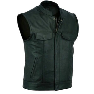 Gilet en cuir personnalisé hommes femmes haute durabilité de protection élégant design confortable respirant durabilité protection élégant - Product Image 4