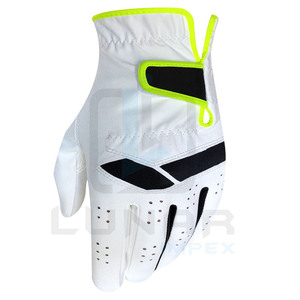 Gants de golf flexibles en cuir de mouton de compression de qualité supérieure de longue durée en cuir Cabretta de taille universelle Gants personnalisés - Product Image 1