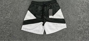 Latest Style Men's Sportswear 100% Nylon <b>Shorts</b> Set 1/4 Zipper Men Tracksuits Splice Colors Stand Collar Custom Printed Design - Product Image 6