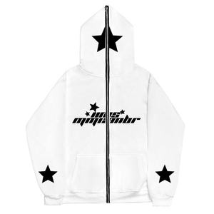 เสื้อฮู้ดมีซิปมีซิปสำหรับผู้ชายเสื้อมีฮู้ดผ้าคอตตอนเนื้อหนาพิมพ์ลายพัฟแบบกำหนดเองได้เสื้อมีซิป - Product Image 3