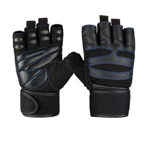 Gants de fitness demi-doigts sur mesure les plus vendus, en cuir confortable, avec sangle de poignet réglable, unisexe, pour la musculation, faible MOQ - Product Image 1