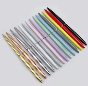 NM-073 Wholesale <b>Cheap</b> Twist Multi-color Options Smooth Writing Metal Hotel Premium Business Ballpoint Pen Customizable logo - Product Image 2