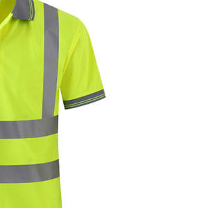 Reflective Tape Zipper Mens Polo <b>Shirts</b> Flash Hi Vis Fire Retardant <b>Flame</b> Resistant Jacket Safety Protection - Product Image 6
