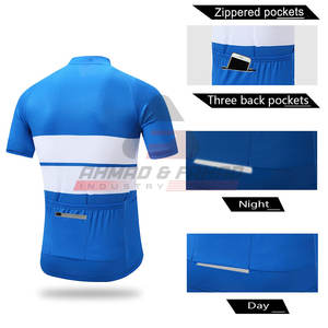 Conjuntos de camisetas de ciclismo transpirables súper ligeras para hombre, trajes de ciclismo de carretera de talla grande personalizados, uniformes al por mayor - Product Image 6