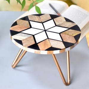 Support à gâteau rond en résine élégant avec finition lisse fait à la main écologique pour gâteau Dessert et affichage de fête outils de gâteau en gros - Product Image 5