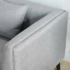 Loveseats 04 SFB68044 Sofá de Cuero de 2 y 3 Plazas, Diseño Acolchado, Forma Cuadrada, 180x86cm, para Sala de Estar, Uso Interior, Apartamento - Product Image 5