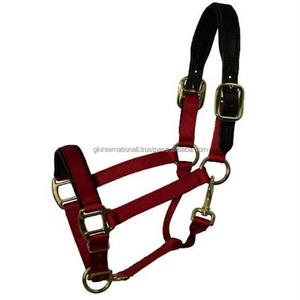 Corona de cuero personalizada y correas de nailon, colores vibrantes, hecho a mano, ajustable, de caballo, con ajuste de latón sólido - Product Image 5