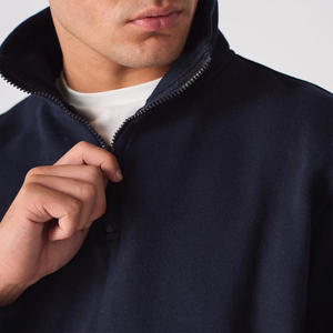 Sweat-shirt à fermeture éclair vintage pour homme, veste zippée à manches longues, pull d'entraînement athlétique décontracté, vêtements de sport en polaire XS pour l'hiver - Product Image 5