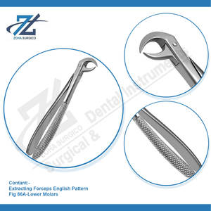 Pince d'extraction Figue 86A-Molaires inférieures Extraction de dents Pince chirurgicale Motif anglais Ensemble dentaire Instruments chirurgicaux - Product Image 4