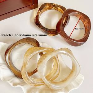 Nueva pulsera de resina con forma de búho pintada a mano de calidad superior al mejor precio brazalete de moda boda Rani Industries India Trendy - Product Image 6