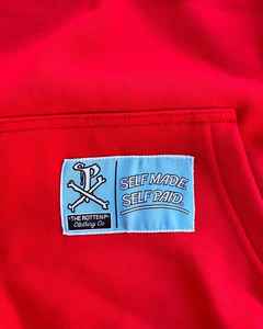 100% Cotton Oversized Pullover Hoodie with Hanging Shoulders, Heavyweight Fluffy Printed Full Zipper basics cotton blended - Product Image 5