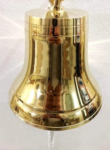 Antique Solid <b>Brass</b> Ship <b>Bell</b> Ring Indoor Door <b>Bell</b> Wall Hanging Home Decor Home Kitchen Outdoor Gold Art & Collectible Nautical - Product Image 4