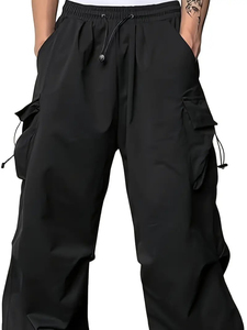 Pantalon de jogging en polaire Sherpa de haute qualité pour hommes avec jambe droite et poche - Product Image 5