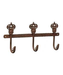 Handmade durable iron wall <b>hooks</b> for farmhouse entryway bathroom or <b>kitchen</b> decor with a charming antique metal look - Product Image 3
