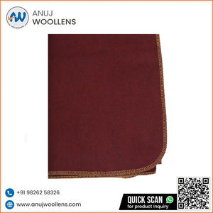 2025 nouvelle arrivée couvertures en laine douce de haute qualité Mehroon - Product Image 3