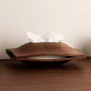 Caja de Madera Clásica para Guardar Pañuelos, Cubierta de Madera Hecha a Mano para Baño - Product Image 6