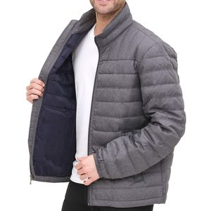 Make Your Own Men Autumn Shiny Puffer <b>Jacket</b> Windbreaker <b>Waterproof</b> Breathable <b>Padded</b> Thick Customizable Front Hooded Bubble - Product Image 2