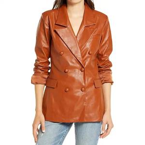 Nouveautés 2023 Manteaux d'hiver grande taille Vestes d'extérieur pour femmes Veste en cuir 2023 de haute qualité - Product Image 1