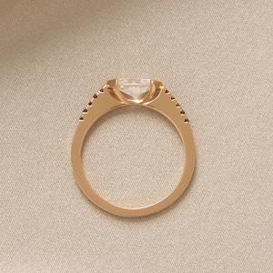 Anillo de Oro con Diamante Moissanite de Corte Marquesa de 0.67 CT, Certificado IGI, Elegante Anillo de Compromiso, Joyería Nupcial Clásica, Anillo de Boda - Product Image 6