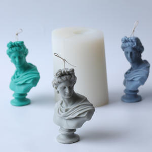 Torso de decoración para el hogar, estatua de diosa griega, busto, moldes de silicona, escultura de dios romano Apolo, molde de vela de silicona - Product Image 4